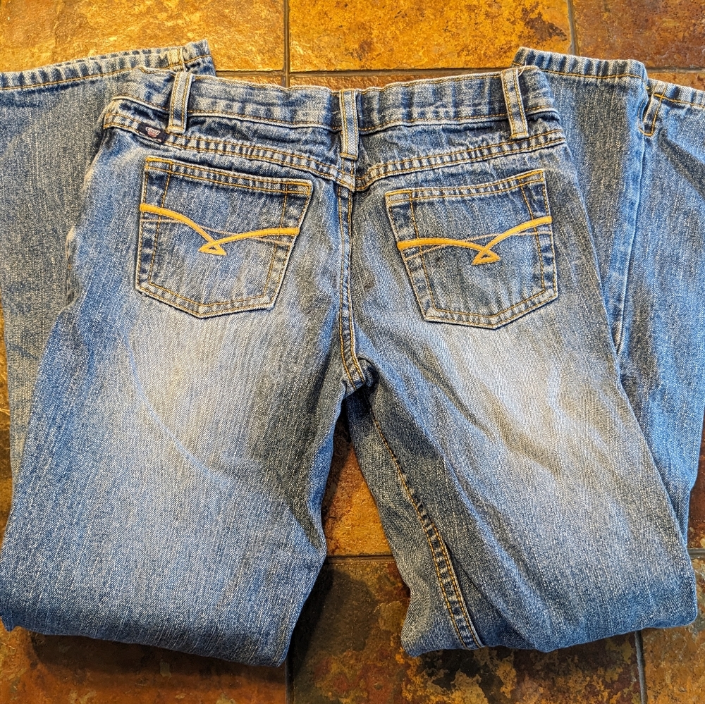 Blue Cruel Girl Adjustable Waistband Jeans Size 10R